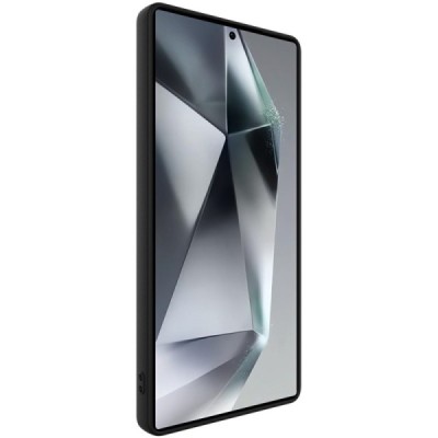Samsung Galaxy S25 Ultra "IMAK" hard silicone TPU black case - back | Priedai.lt