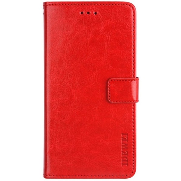 "IDEWEI" Flip Book Case - Red (Nokia 5.4)