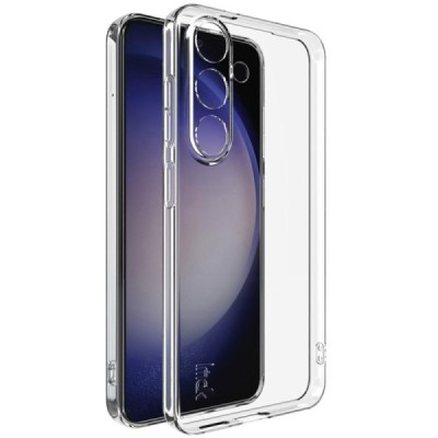Samsung Galaxy S25 "IMAK" UX-5 hard silicone TPU transparent clear case - back | Priedai.lt