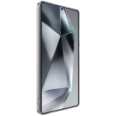 Samsung Galaxy S25 Ultra "IMAK" UX-5 hard silicone TPU transparent clear case - back | Priedai.lt