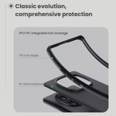 Nillkin Frosted Shield Xiaomi Redmi Note 14 Pro+ 5G Black Plastic Case Cover - Black | Priedai.lt