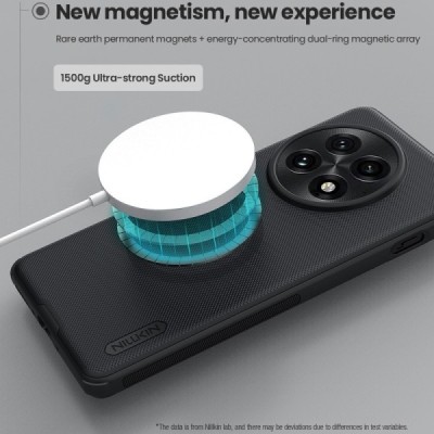 OnePlus 13  "Nillkin" Frosted Shield Pro Magnetic black case, cover | Priedai.lt