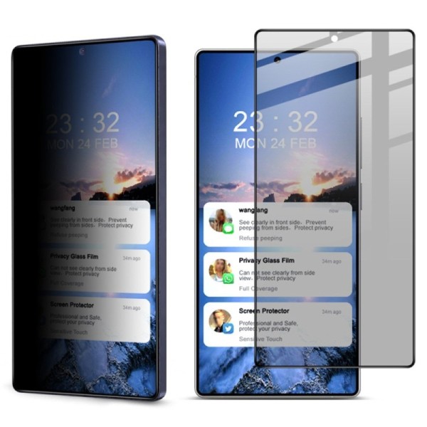 "IMAK" Tempered Glass black screen protector - privacy (Galaxy S25 Ultra)