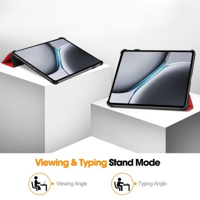 OnePlus Pad 2 (OnePlus Pad Pro) Flip Book Case - Red (foldable) | Priedai.lt