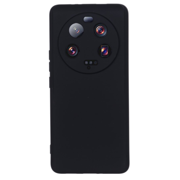 "Shell" hard silicone (TPU) case - black (Xiaomi 13 Ultra)