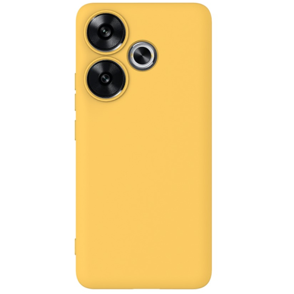 "Shell" hard silicone (TPU) case - yellow (Poco F6 5G)