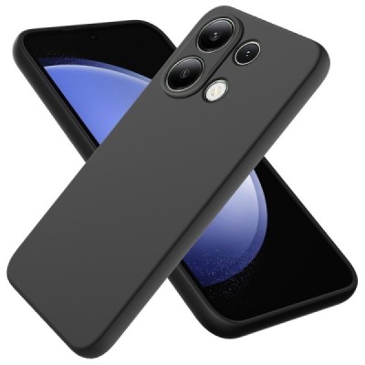 Xiaomi Redmi Note 13 Pro 4G (Poco M6 Pro) "Shell" hard liquid silicone (TPU) case black - cover | Priedai.lt