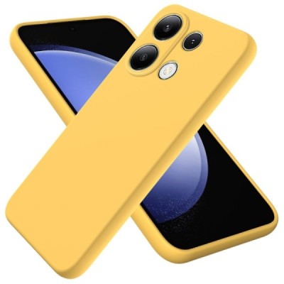 Xiaomi Redmi Note 13 Pro 4G (Poco M6 Pro) "Shell" hard liquid silicone (TPU) case yellow - cover | Priedai.lt