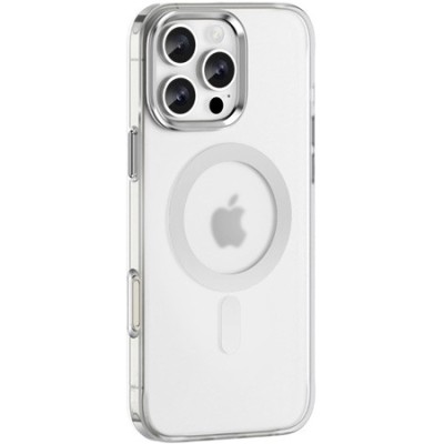 "Tubi" MagSafe Apple iPhone 16 Pro clear (transparent) hard silicone TPU case back cover | Priedai.lt
