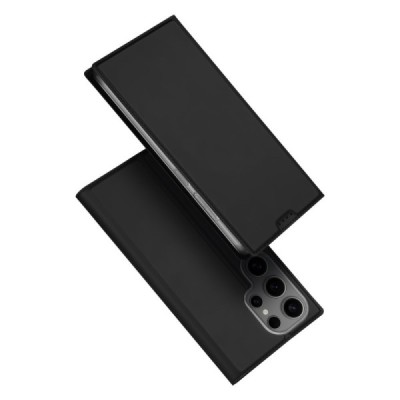 Samsung Galaxy S25 Ultra "Dux Ducis" Skin Flip Book Case Cover - black | Priedai.lt