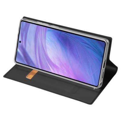 Samsung Galaxy S25 Ultra "Dux Ducis" Skin Flip Book Case Cover - black | Priedai.lt