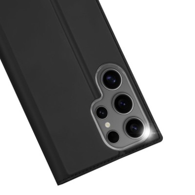 Samsung Galaxy S25 Ultra "Dux Ducis" Skin Flip Book Case Cover - black | Priedai.lt