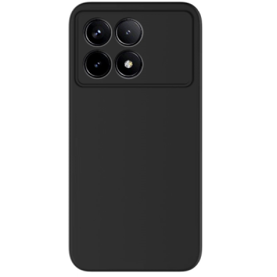 Xiaomi Poco X6 Pro 5G (Redmi K70E) "Shell" hard liquid silicone (TPU) case black - cover | Priedai.lt