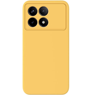 Xiaomi Poco X6 Pro 5G (K70E) "Shell" hard liquid silicone (TPU) case yellow - cover | Priedai.lt