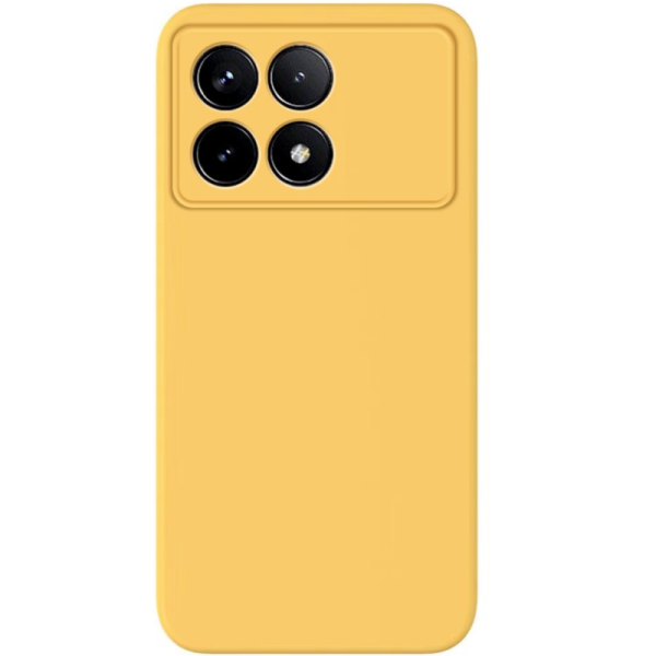 "Shell" hard silicone (TPU) case - yellow (Poco X6 Pro 5G / Redmi K70E)