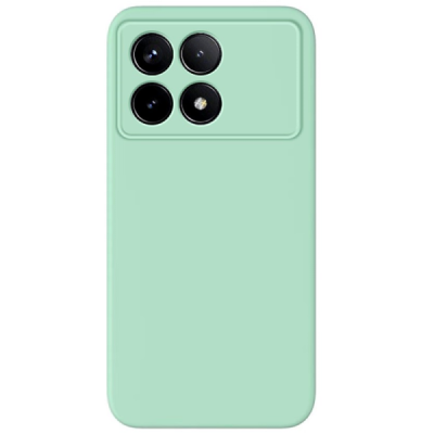 Xiaomi Poco X6 Pro 5G (Redmi K70E) "Shell" hard liquid silicone (TPU) case green - cover | Priedai.lt