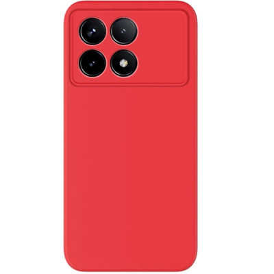 Xiaomi Poco X6 Pro 5G (Redmi K70E) "Shell" hard liquid silicone (TPU) case red - cover | Priedai.lt