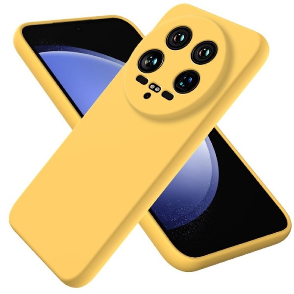 "Shell" hard silicone (TPU) case - yellow (Xiaomi 14 Ultra)