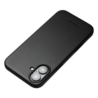Apple iPhone 16 "QIALINO" Slim MagSafe leather case cover - black | Priedai.lt
