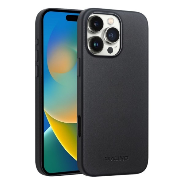 "QIALINO" Slim MagSafe case cover - black (iPhone 16 Pro Max)