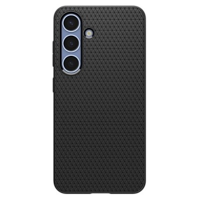 "Spigen" Liquid Air Samsung Galaxy S25 Black Hard Silicone Case Cover - Back | Priedai.lt