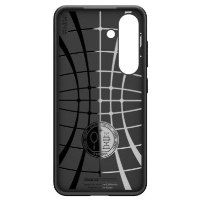 "Spigen" Liquid Air Samsung Galaxy S25 Black Hard Silicone Case Cover - Back | Priedai.lt