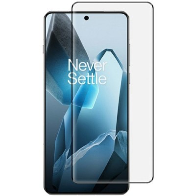 OnePlus 13 "Rurihai" 3D Tempered Glass reinforced protection black full coverage protective screen glass | Priedai.lt