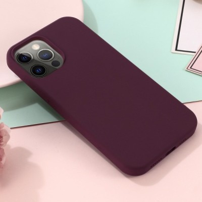 Apple iPhone 14 Pro "Shell" MagSafe Hard Silicone TPU Burgundy Case Cover - Back | Priedai.lt