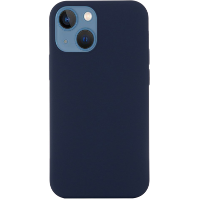 Apple iPhone 14 Plus "Shell" MagSafe Hard Silicone TPU Dark Blue Case Cover - Back | Priedai.lt