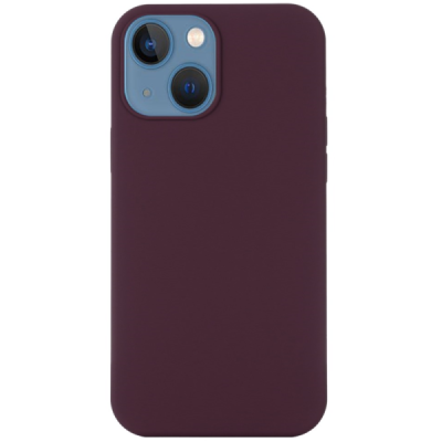 Apple iPhone 14 Plus "Shell" MagSafe Hard Silicone TPU Burgundy Case Cover - Back | Priedai.lt