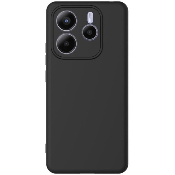 "Shell" hard silicone (TPU) case - black (Redmi Note 14 5G)