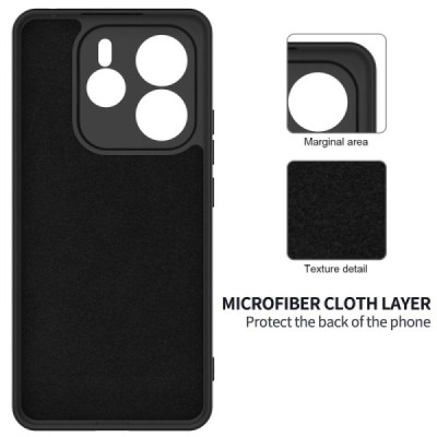 Xiaomi Redmi Note 14 5G "Shell" hard liquid silicone (TPU) case black - cover | Priedai.lt