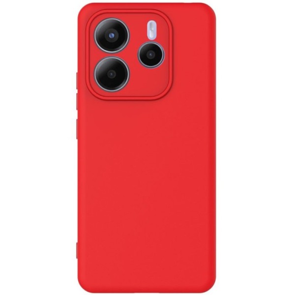"Shell" hard silicone (TPU) case - red (Redmi Note 14 5G)