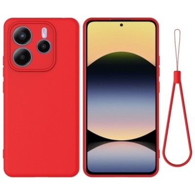 Xiaomi Redmi Note 14 5G "Shell" hard liquid silicone (TPU) case red - cover | Priedai.lt