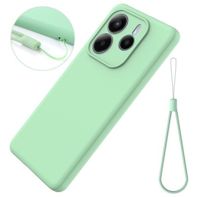 Xiaomi Redmi Note 14 5G "Shell" hard liquid silicone (TPU) case green - cover | Priedai.lt