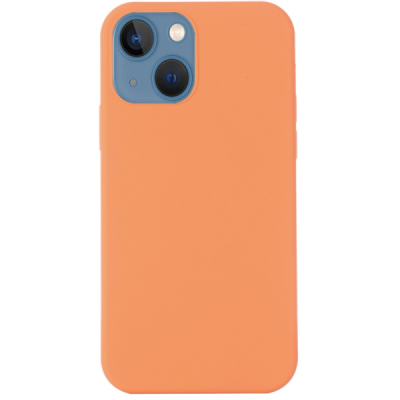 Apple iPhone 14 Plus "Shell" MagSafe Hard Silicone TPU orange Case Cover - Back | Priedai.lt
