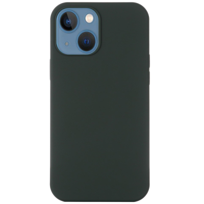 Apple iPhone 14 Plus "Shell" MagSafe Hard Silicone TPU Dark green Case Cover - Back | Priedai.lt