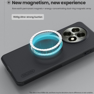 OnePlus 13R 5G (Ace 5) "Nillkin" Frosted Shield Pro Magnetic black case, cover | Priedai.lt