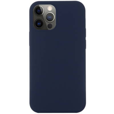 Apple iPhone 15 Pro Max "Shell" MagSafe Hard Silicone TPU Dark Blue Case Cover - Back | Priedai.lt