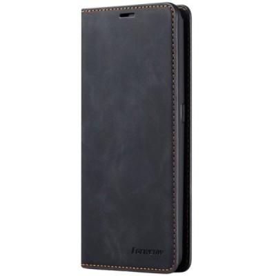 Samsung Galaxy A80 "Forwenw" Fantasy Solid Flip Case Book - Black | Priedai.lt