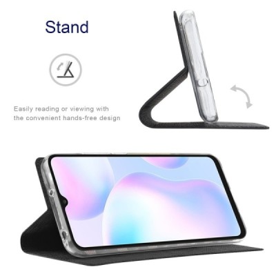 Sony Xperia 10 III "ViLi" DMX Solid Flip Case Book - Black | Priedai.lt