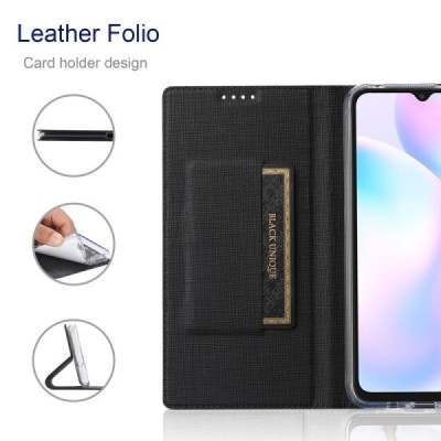 Sony Xperia 10 III "ViLi" DMX Solid Flip Case Book - Black | Priedai.lt