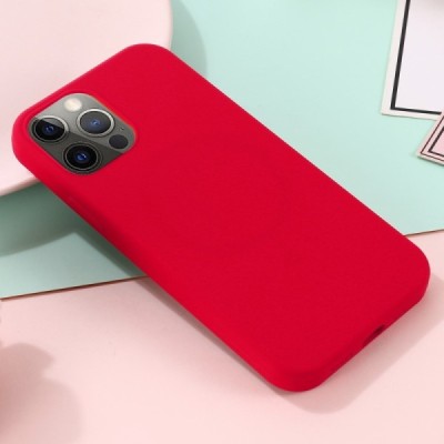 Apple iPhone 15 Pro Max "Shell" MagSafe Hard Silicone TPU red Case Cover - Back | Priedai.lt
