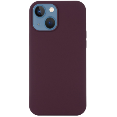 Apple iPhone 15 Plus "Shell" MagSafe Hard Silicone TPU Burgundy Case Cover - Back | Priedai.lt