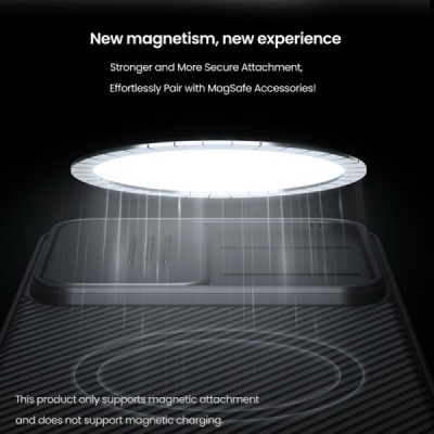Samsung Galaxy S25 Ultra "Nillkin" CamShield Pro Magnetic Black case, cover | Priedai.lt