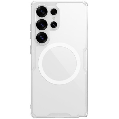"Nillkin" Nature TPU Pro Magnetic MagSafe Samsung Galaxy S25 Ultra clear, transparent Hard Silicone Case Cover | Priedai.lt