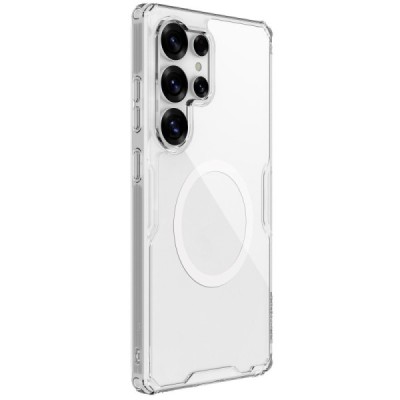 "Nillkin" Nature TPU Pro Magnetic MagSafe Samsung Galaxy S25 Ultra clear, transparent Hard Silicone Case Cover | Priedai.lt