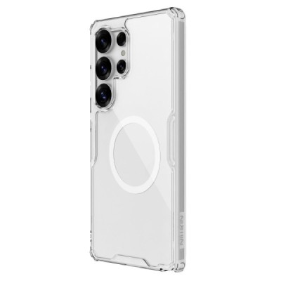 "Nillkin" Nature TPU Pro Magnetic MagSafe Samsung Galaxy S25 Ultra clear, transparent Hard Silicone Case Cover | Priedai.lt