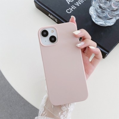 Apple iPhone 15 Plus"Shell" MagSafe Hard Silicone TPU pink Case Cover - Back | Priedai.lt