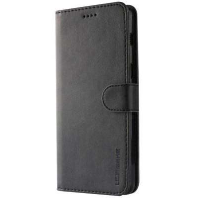 Samsung Galaxy A8 (2018) LC IMEEKE Flip Book Case Cover - Black | Priedai.lt
